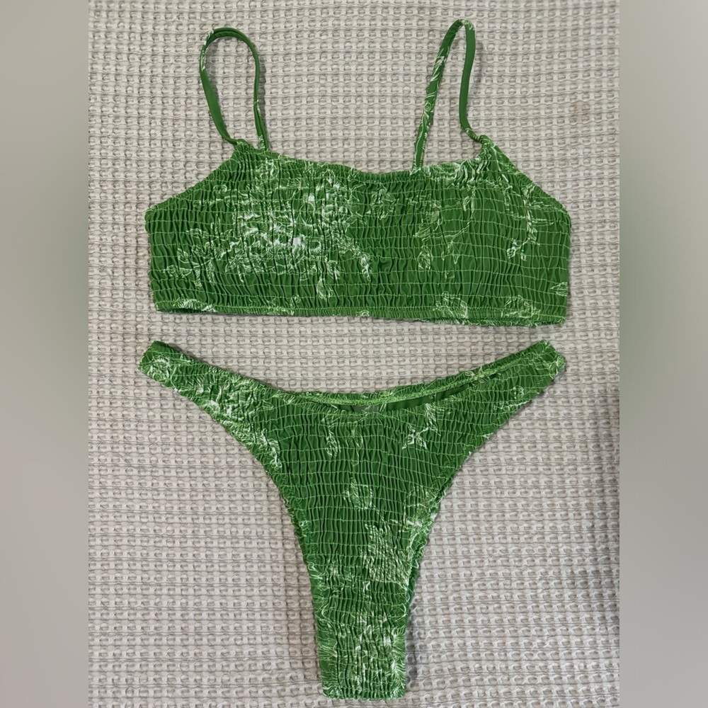 Green/Floral NWT Bikini